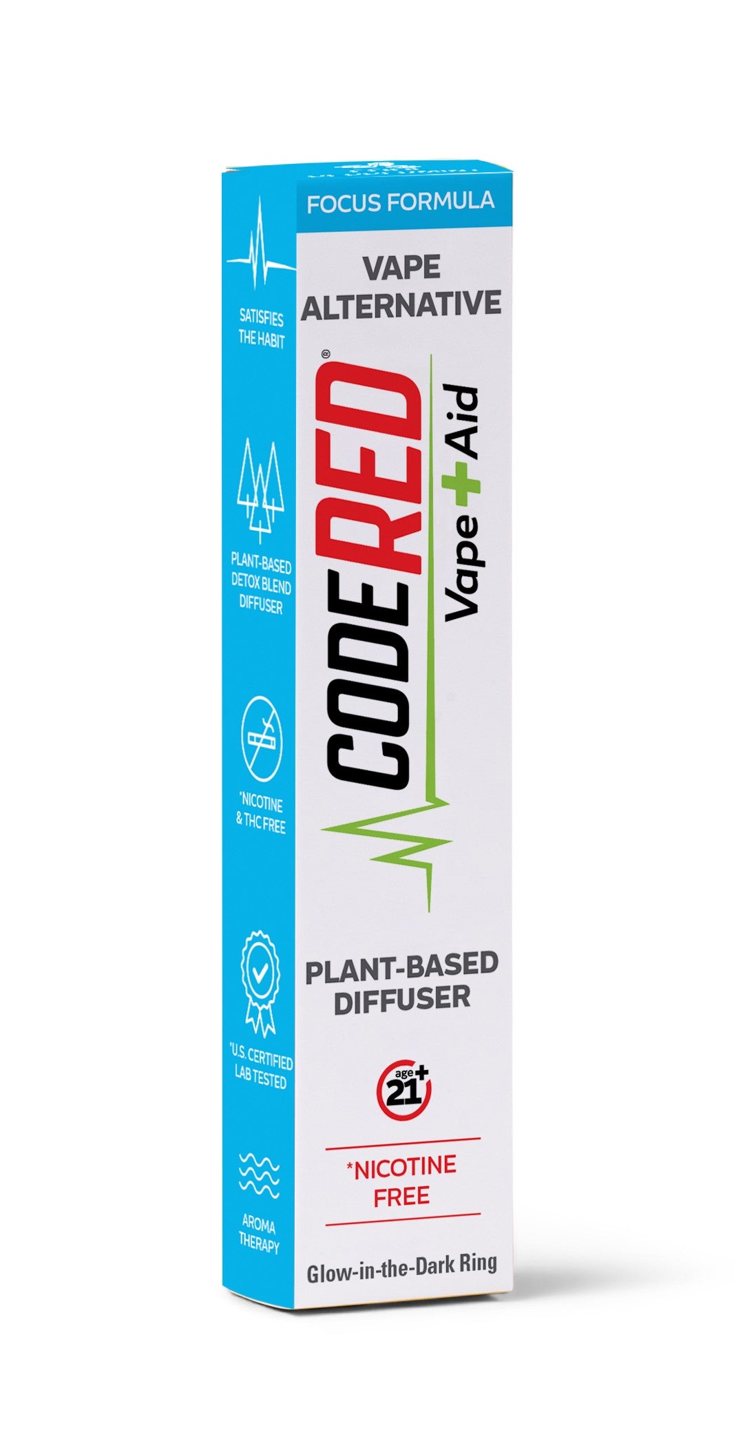 Focus Formula Vape Aid - Cool Peppermint | Code Red Wellness CodeReddrops Focus Formula Vape Aid - Cool Peppermint | Code Red Wellness CodeReddrops