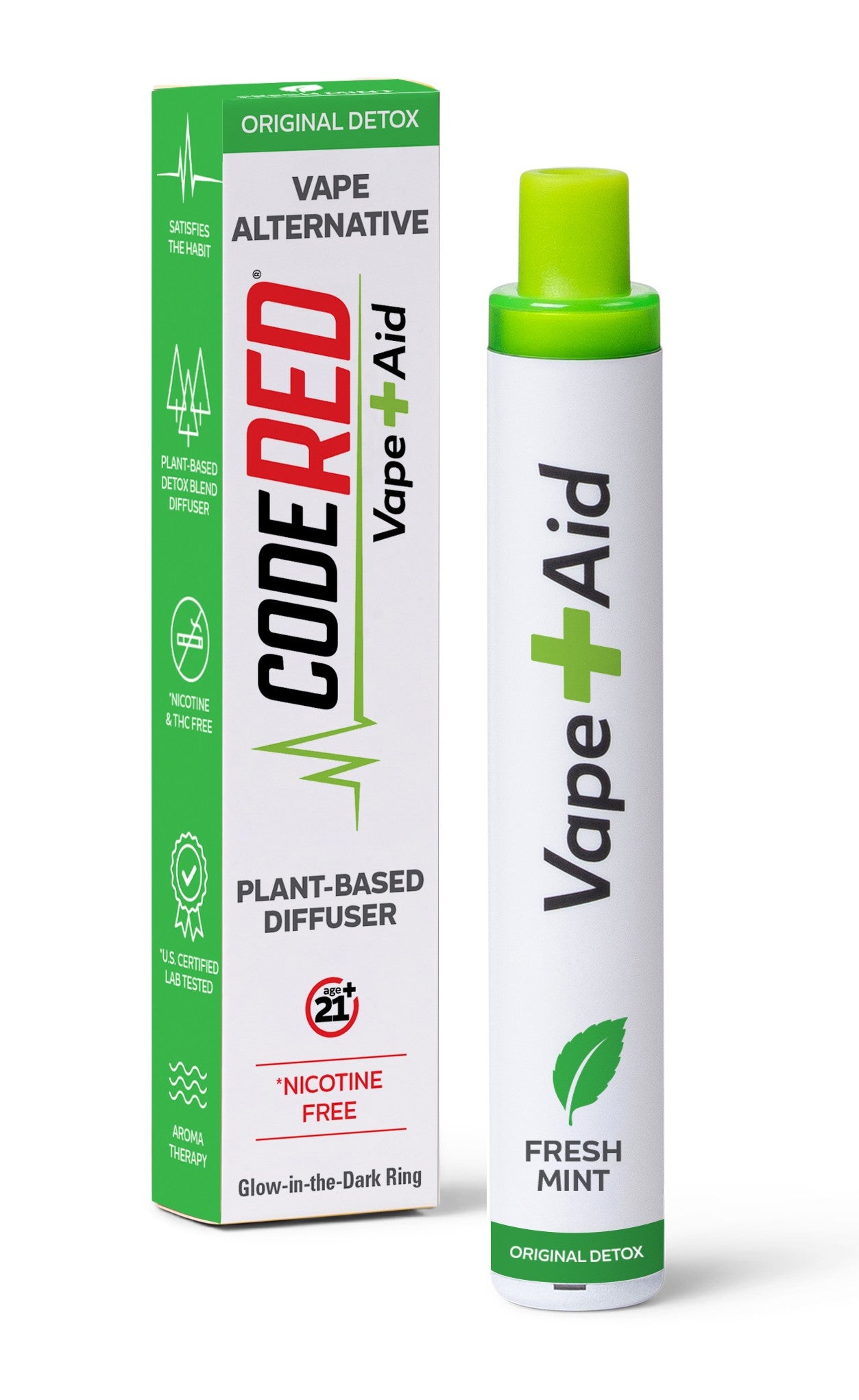 Vape+Aid | Nicotine-Free Vape Alternative (Plant-Based Diffuser) | Code Red CodeReddrops Vape+Aid | Nicotine-Free Vape Alternative (Plant-Based Diffuser) | Code Red CodeReddrops